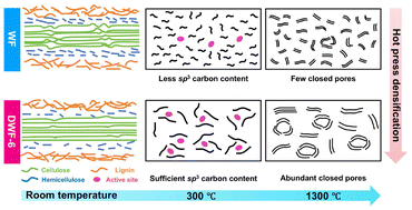 Graphical abstract: Synchronously reconfiguring closed pore and interlayer spacing of wood-derived hard carbon via hot-pressing for advanced sodium-ion batteries