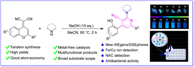 Graphical abstract: Multifunctional 3-cyanopyridine compounds: synthesis based on a tandem reaction with 100% atom economy and their applications