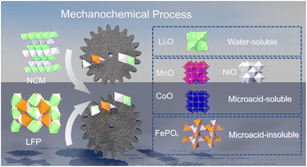 Graphical abstract: Boosting the sustainable recycling of spent lithium-ion batteries through mechanochemistry