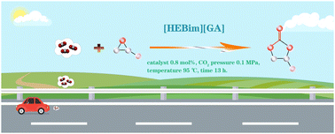 Graphical abstract: Hydroxy acid-functionalized ionic liquids as green alternatives for carbonate synthesis from carbon dioxide and epoxide: catalytic and kinetic investigation