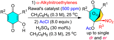 Graphical abstract: Constructing chiral bicyclo[3.2.1]octanes via low-loading organocatalysis