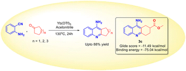 Graphical abstract: Synthesis, docking, in vitro and in silico investigations of novel tacrine derivatives as acetylcholinesterase inhibitors