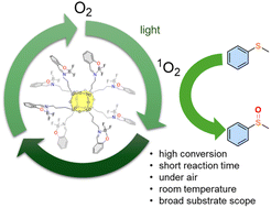 Graphical abstract: Polyhedral oligomeric silsesquioxane difluoroboron complexes as cooperative octo-site catalysts for the photooxidation of sulfides to sulfoxides