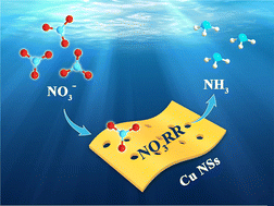 Graphical abstract: Porous Cu nanosheets for efficient ammonia production via nitrate electroreduction