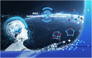 Graphical abstract: Sequential construction of stable nitrogen–oxygen compounds using high-throughput quantum mechanical calculations and customized machine learning model