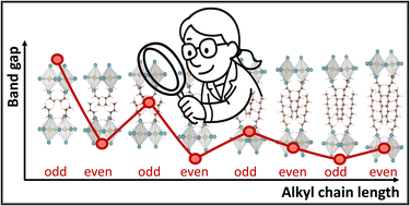 Graphical abstract: Odd-even effects in lead-iodide-based Ruddlesden–Popper 2D perovskites