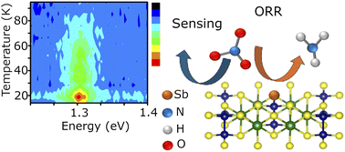 Graphical abstract: Polarization-induced NO2 sensing and amine generation using Sb single-atoms embedded in few-layered MnPS3 flatlands