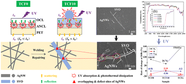 Graphical abstract: SrVO3-modified silver nanowire transparent conductive films with enhanced photoelectric performance and optical stability