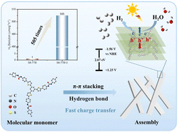 Graphical abstract: Supramolecular nanobelts assembled from tri-urea-armed thiophene derivatives as efficient metal-free photocatalysts for hydrogen evolution