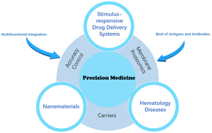Graphical abstract: Nanomaterials in stimulus-responsive drug delivery systems facilitate precise therapy for hematologic diseases