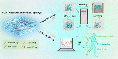 Graphical abstract: Polyoxometalate-based self-adhesive hydrogels with both proton conductive and photochromic functions