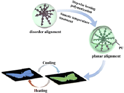 Graphical abstract: Preparation of thermochromic cholesteric liquid crystal microcapsules with a planar alignment via stepwise interfacial polymerization