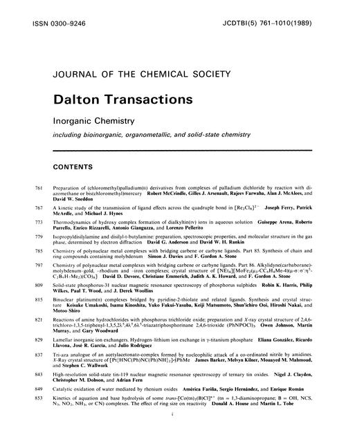 Contents pages