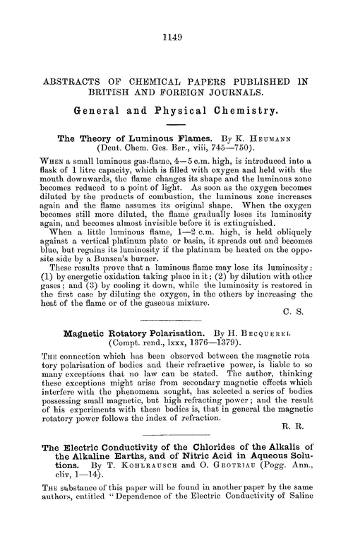 General and physical chemistry