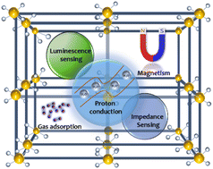 Graphical abstract: Proton -conducting lanthanide metal–organic frameworks: a multifunctional platform