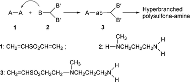 Polymerization mechanism of A2 and BB′2 
monomers.