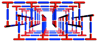 A schematic that illustrates how porosity can be generated by partial 
interdigitation of bilayer networks.