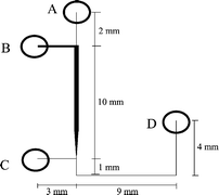 A schematic layout of the channel configuration.