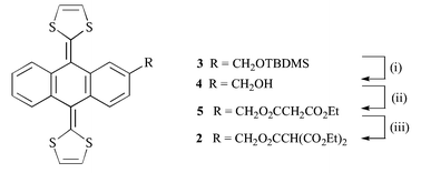 
          Reagents and conditions: (i) H+, THF, 94%; (ii) EtO2CCH2COCl, pyridine, DCM 0 °C, 71%; (iii) 1. NaH, 2. EtO2CCl, DMF, 0 °C, 42%.