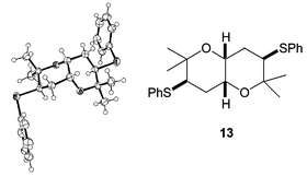 Crystal structure of THP 13.