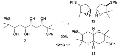 
          Reagents: Amberlyst, CH2Cl2, reflux, 72 h.