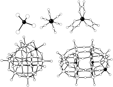 Building blocks for molecular magnetic conductors and superconductors. Inorganic paramagnetic anions (top left to right): [MX4]−, [M(CN)6]3−, [M(ox)3]3−, (bottom left and right) [M(H2O)(PW11O39)]5− and [M(H2O)(P2W17O61)]8−.