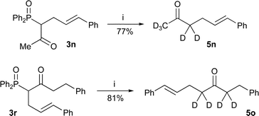 
          Reagents and conditions: i) NaOD, D2O, EtOD, reflux.