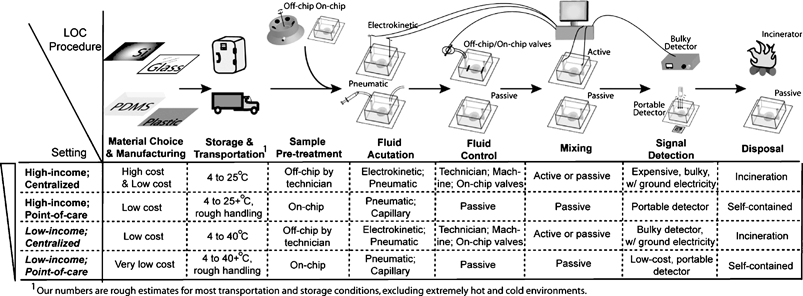 A range of appropriate LOC procedures for different settings.