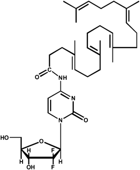 Chemical structure of gemcitabine squalene (GemSQ).