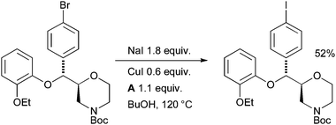 Synthesis of an iodinated reboxetine analogue according to Sutherland.