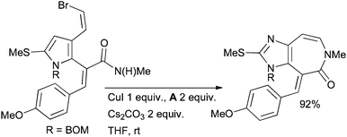 Andersen's synthesis of ceratamine alkaloids.