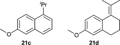 Side products 21c,d.