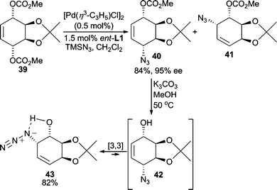 Azide nucleophiles in AAA.