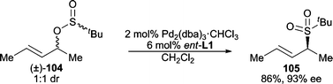 Deracemization of allylic sulfinates.