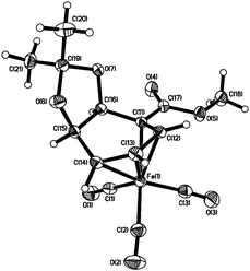 X-Ray structure of 9. (50% Thermal ellipsoids for all non-hydrogen atoms.)