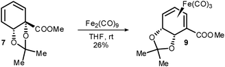 Diene rearrangement upon complexation.