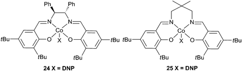 
            Cobalt salen complexes.