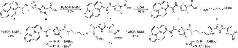 Synthesis of compound 3.