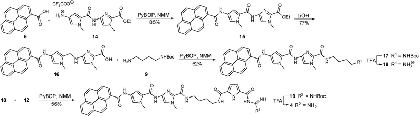 Synthesis of compound 4.