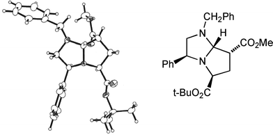 X-Ray crystal structure of cycloadduct 13a.