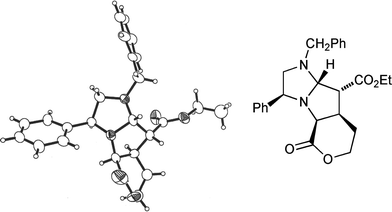 X-Ray crystal structure of cycloadduct 19.