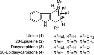 
          Strychnos-type indole alkaloids.