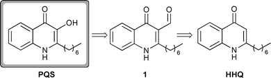 Synthesis of PQS by Pesci et al.5 proceeds viaHHQ.