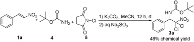 Aminohalogenation with BocNH2/NCS.