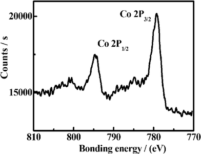 XPS spectrum of the synthesized Co3O4 samples.