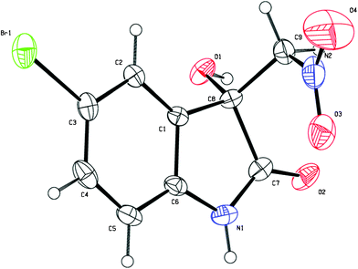 The X-ray single-crystal structure of the product 3g.