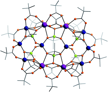 The structure of 2 in the crystal. Colours as Fig. 1.