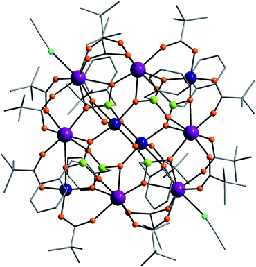 The structure of 3 in the crystal. Colours as Fig. 1.