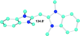 Solide state stucture of acyclic bent-allene 26.