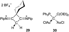 Double protonation and metalation of carbon(0) derivatives.